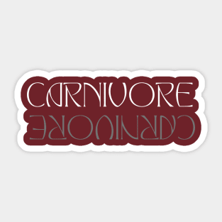 Carnivore mirrored Sticker